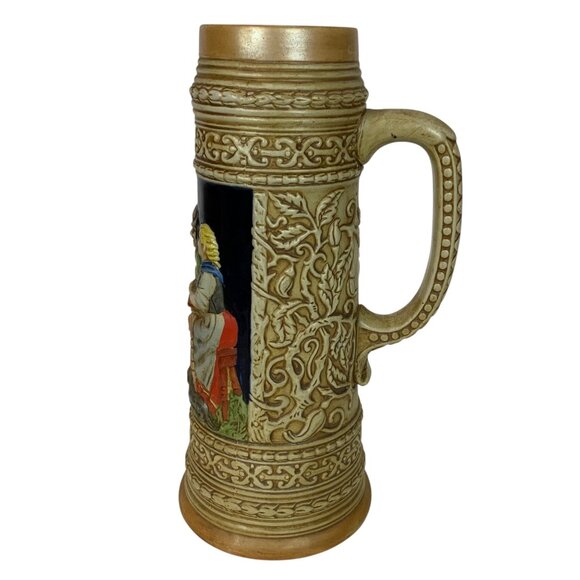 Ceramarte Senior Grande Ceramic Beer Stein CS6 Bavarian Scene Vtg 1977 Brazil - Picture 5 of 8
